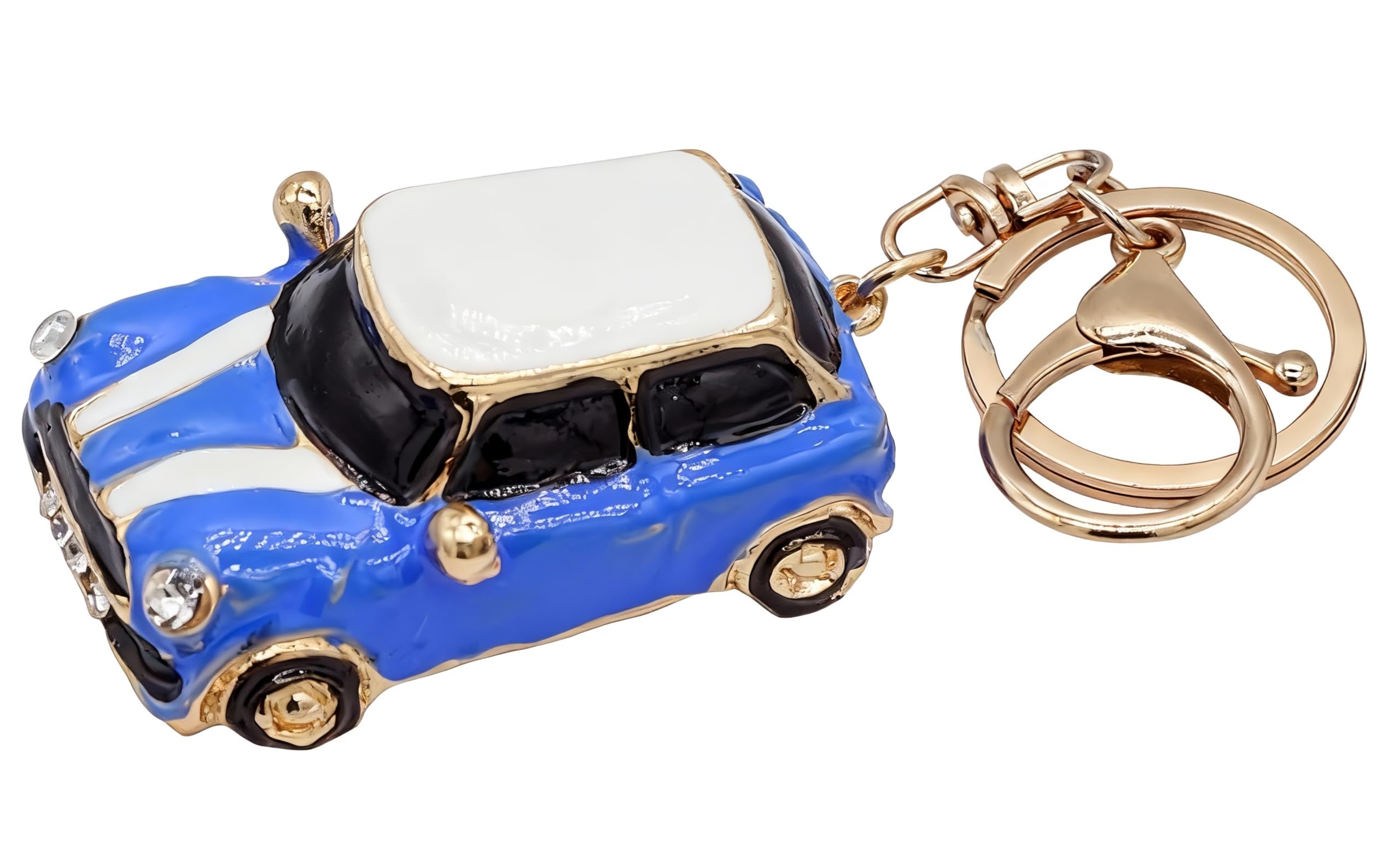 Moydolo Mini Car Model Keychain Pendant Metal Car Model Key Chains Charm Keyrings for Men Women Boys Girls