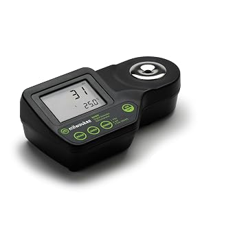 Milwaukee Salinity Digital Refractometer with Carrying Case for Saltwater Aquariums - MA887BOX