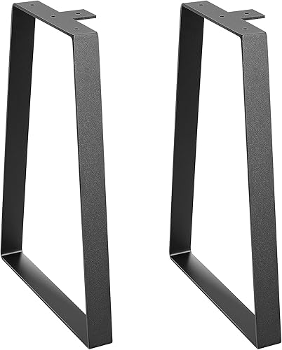 Miniatura 9 de VEVOR 16 inch Trapezoid Steel Table Legs, Replacement Furniture Legs Set of 2 for DIY Coffee Tables, Modern Desks, Bench, Night Stands, Sofa, Max