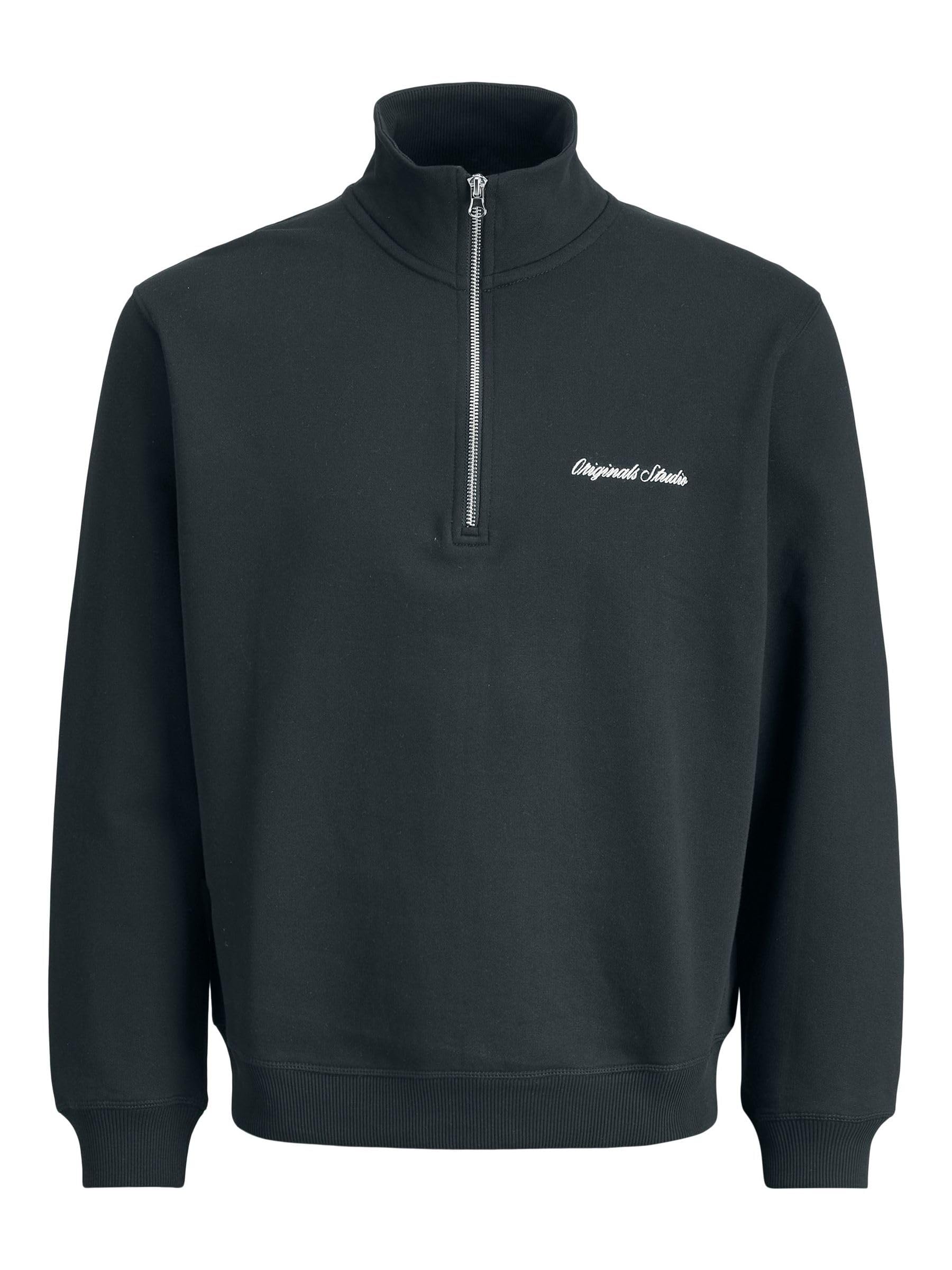 JACK & JONES Men's Jornorrebro Emb Sweat High Neck Sn, Forest River, S