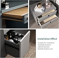 Vista 2 de Extensión completa de cajones con menos ruido de 12 pulgadas, kit deslizante de cajón que se adapta a la mayoría de sistemas de cajones montados