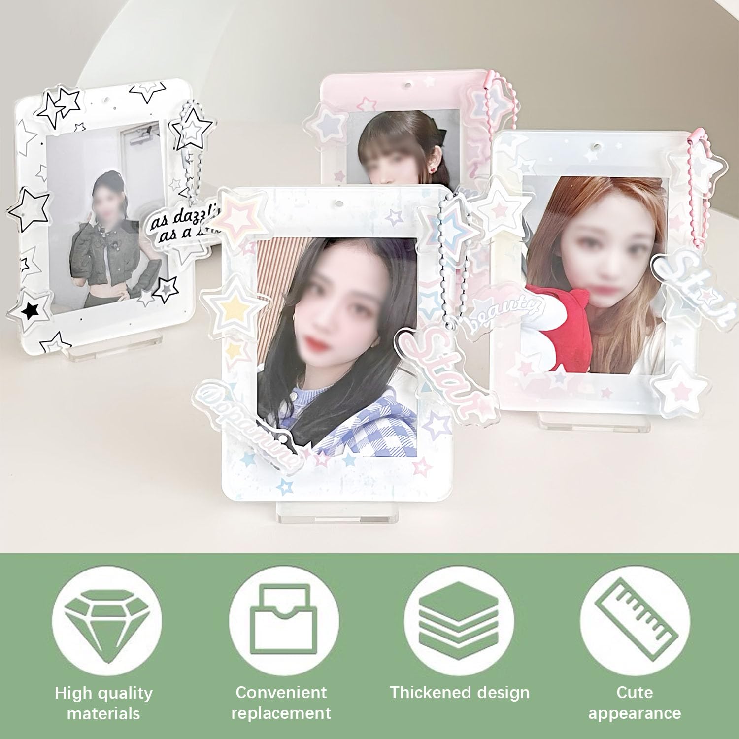 Amazon.com - WAYUTO 4PCS Tabletop Photocard Holder 3 Inch