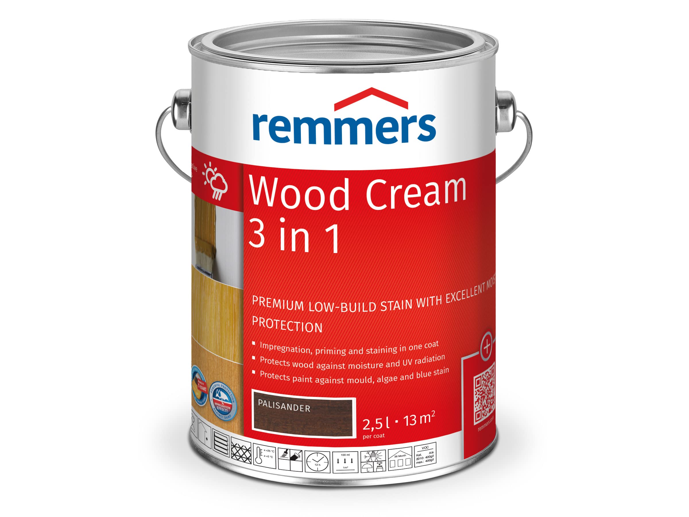 Remmers Wood Protection Cream, Rosewood 2.5 L