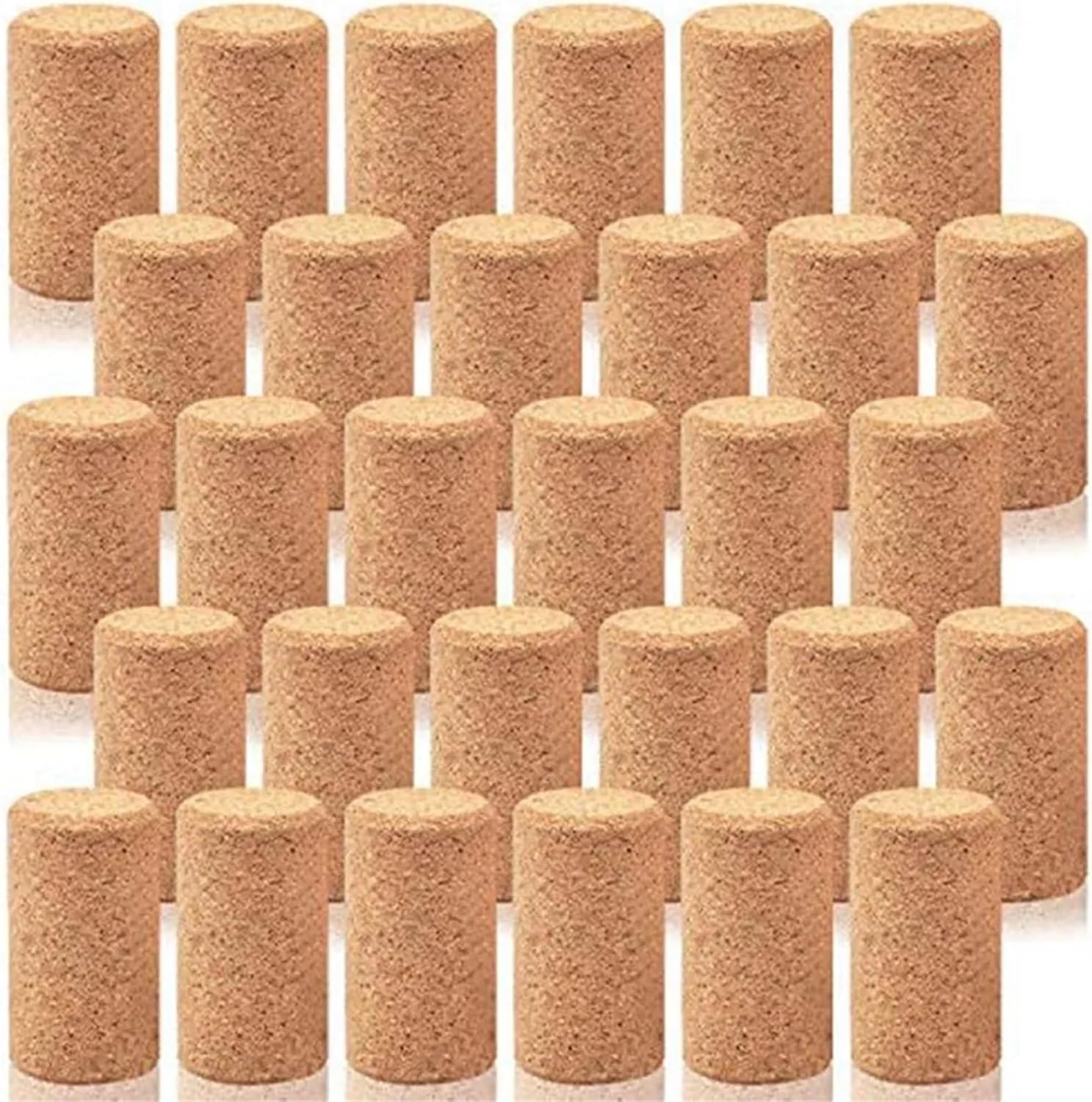 Natural Wood Wine Corks 100Pcs Straight Wood Cork Plugs Wine Bottle Stoppers Wine Corks Sealing Cap Beer