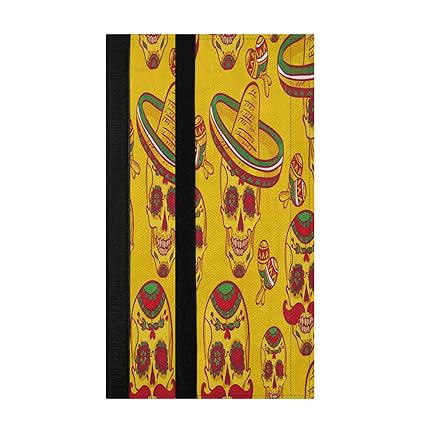 2 Pcak Refrigerator Door Handle Covers Dishwashers Grill Microwave Cabinet Door Cloth Protect Kitchen Appliance Clean Cinco De Mayo Skull Yellow