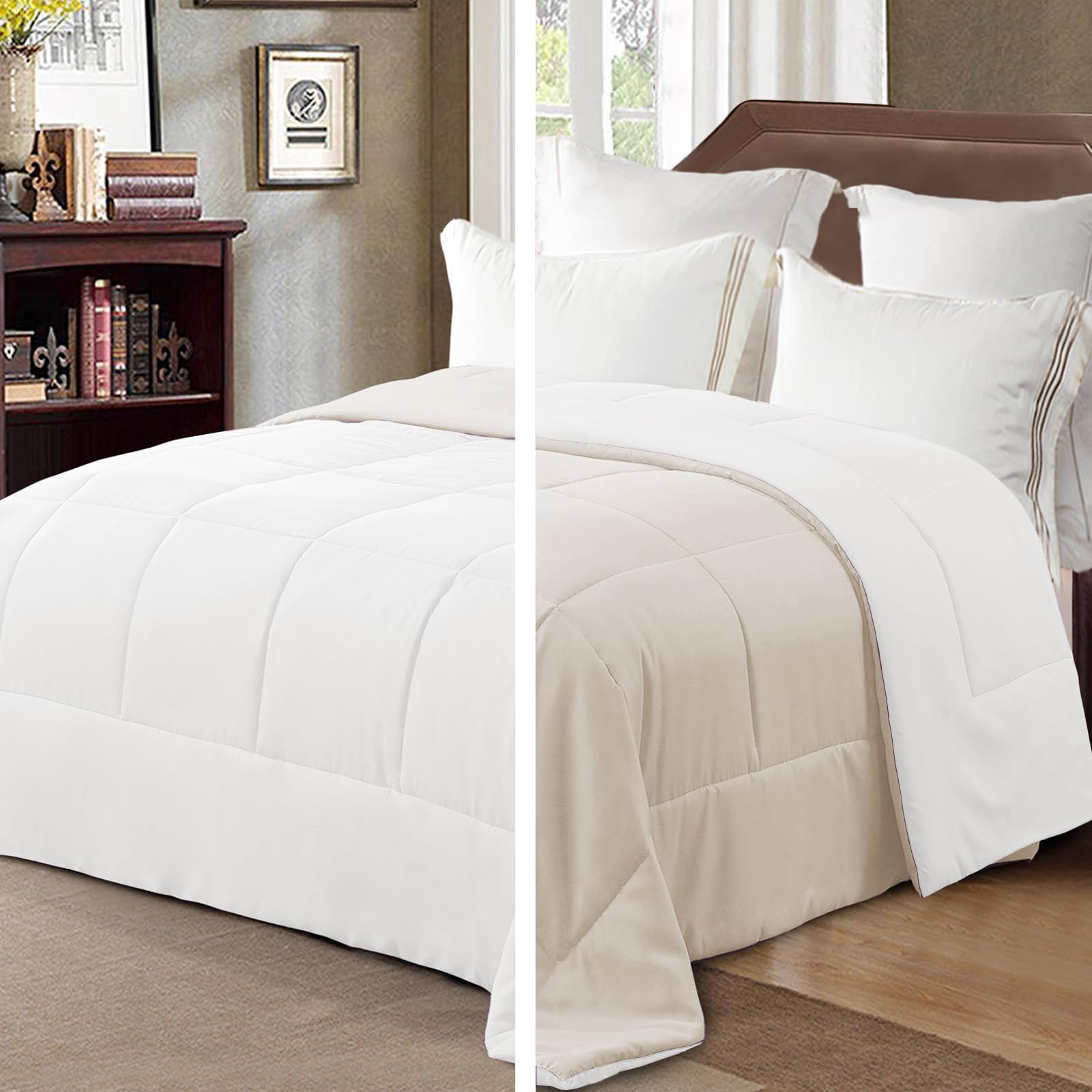 Exclusivo Mezcla 7.5 Tog King Size Duvet All Seasons, Ultra Soft Reversible Coverless Duve...
