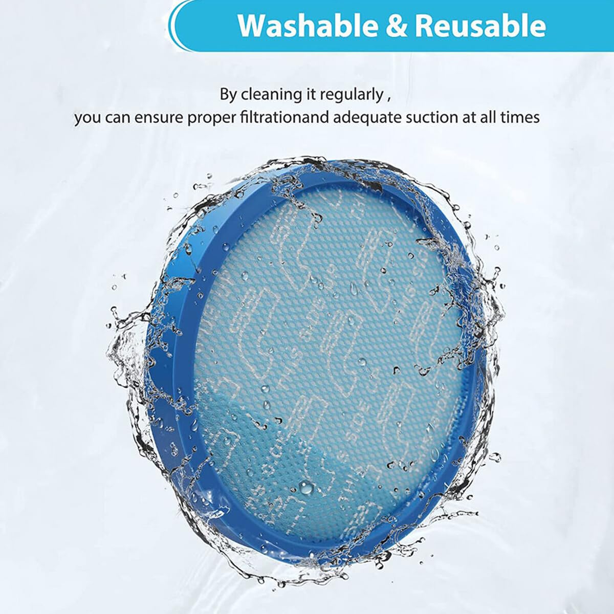 (3 PCS) 304087001 Replacement Vacuum Filter for Hoover WindTunnel UH70600 UH70608 UH70700 UH70810 UH70825 UH71230 UH71214 Upright Vacuum Cleaner