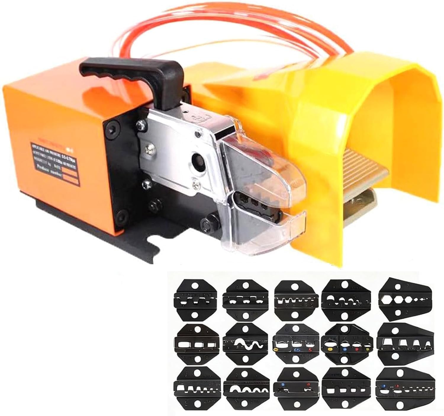GYKOZY Air-Operated Wire Terminals Crimper Tool Machine,Pneumatic Crimper Plier Machine,1.3T Pneumatic Crimping Tool, Crimping Up to 16mm2 for Various Terminals