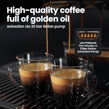 Amazon.com: JZ.CAFE Espresso Machine Coffee Maker with Grinder