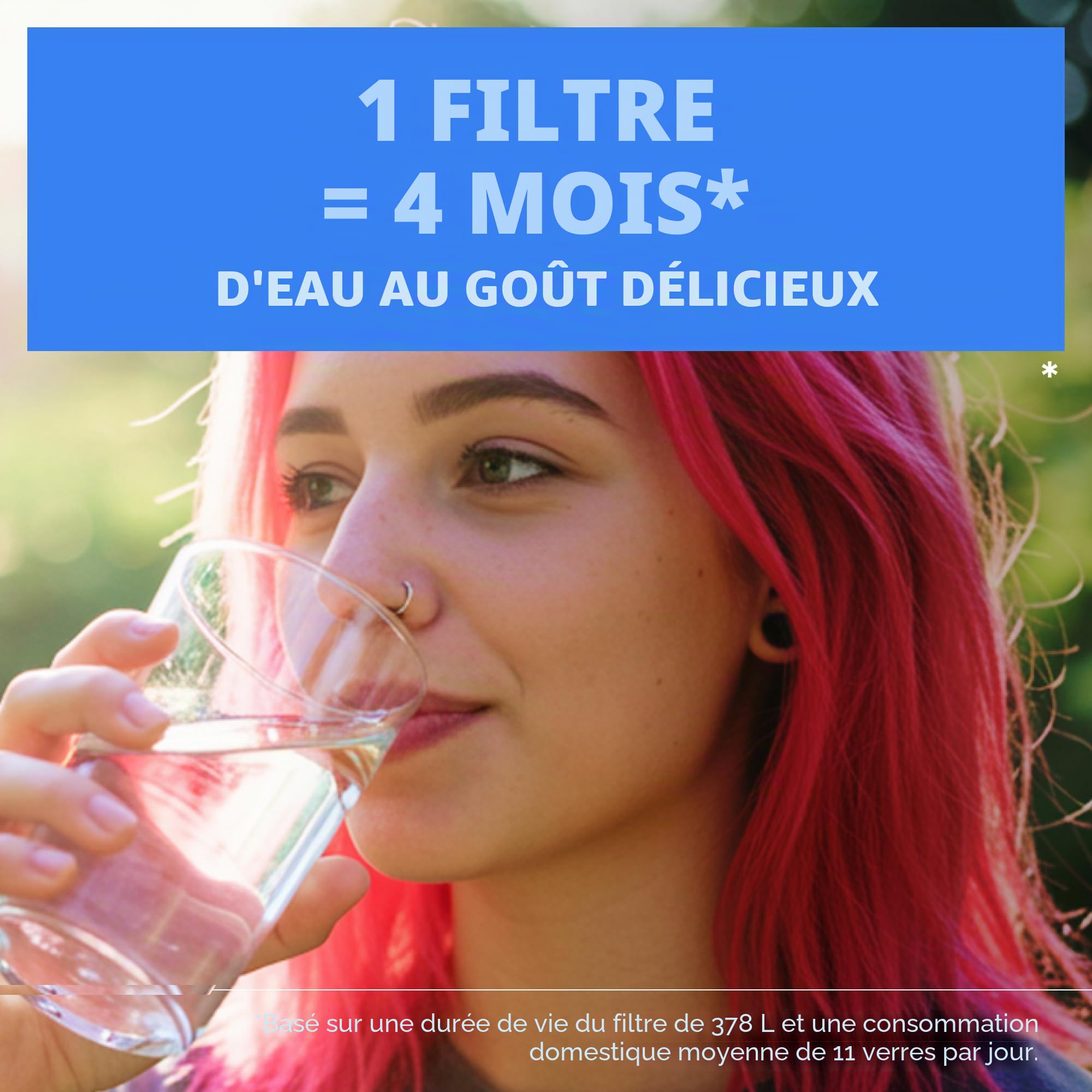 BRITA Système de filtre à eau pour robinet, blanc, 1 pièce