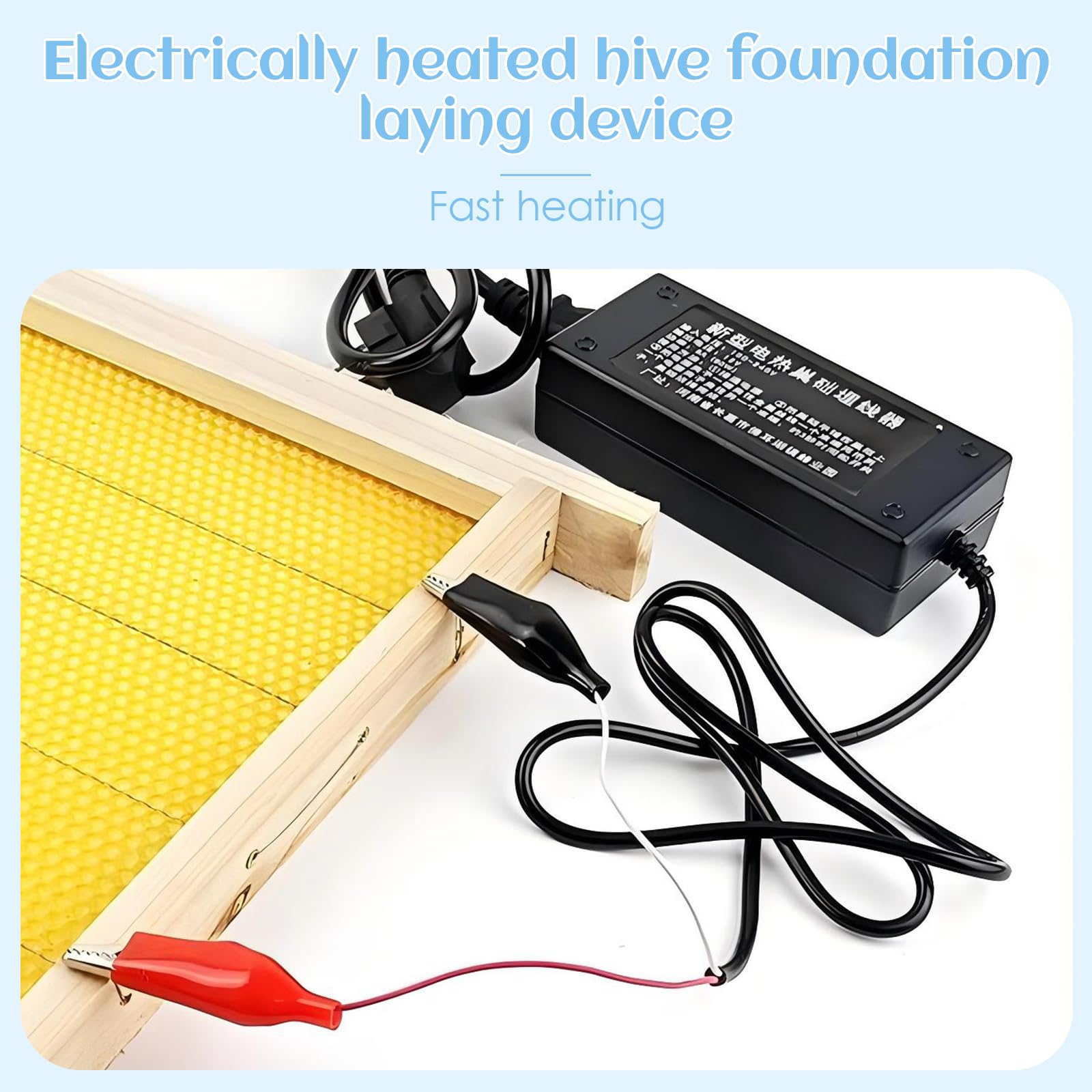 Enrobeur Électrique Accessoire d'Apiculture, Haut Efficacité Enrobeur De Fil Automatique, 12x5.3x3.5 cm, Cire d'abeille, Équipement d'Apiculture Électrique for Apiculteurs