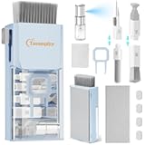Laptop Cleaning Kit, All in 1 Keyboard Cleaning kit for MacBook iPad iPhone, Compact Keyboard Cleaner with Brush and Spray for Tablet, Airpods, Earbud, Computer Screen, PC Monitor, Blue