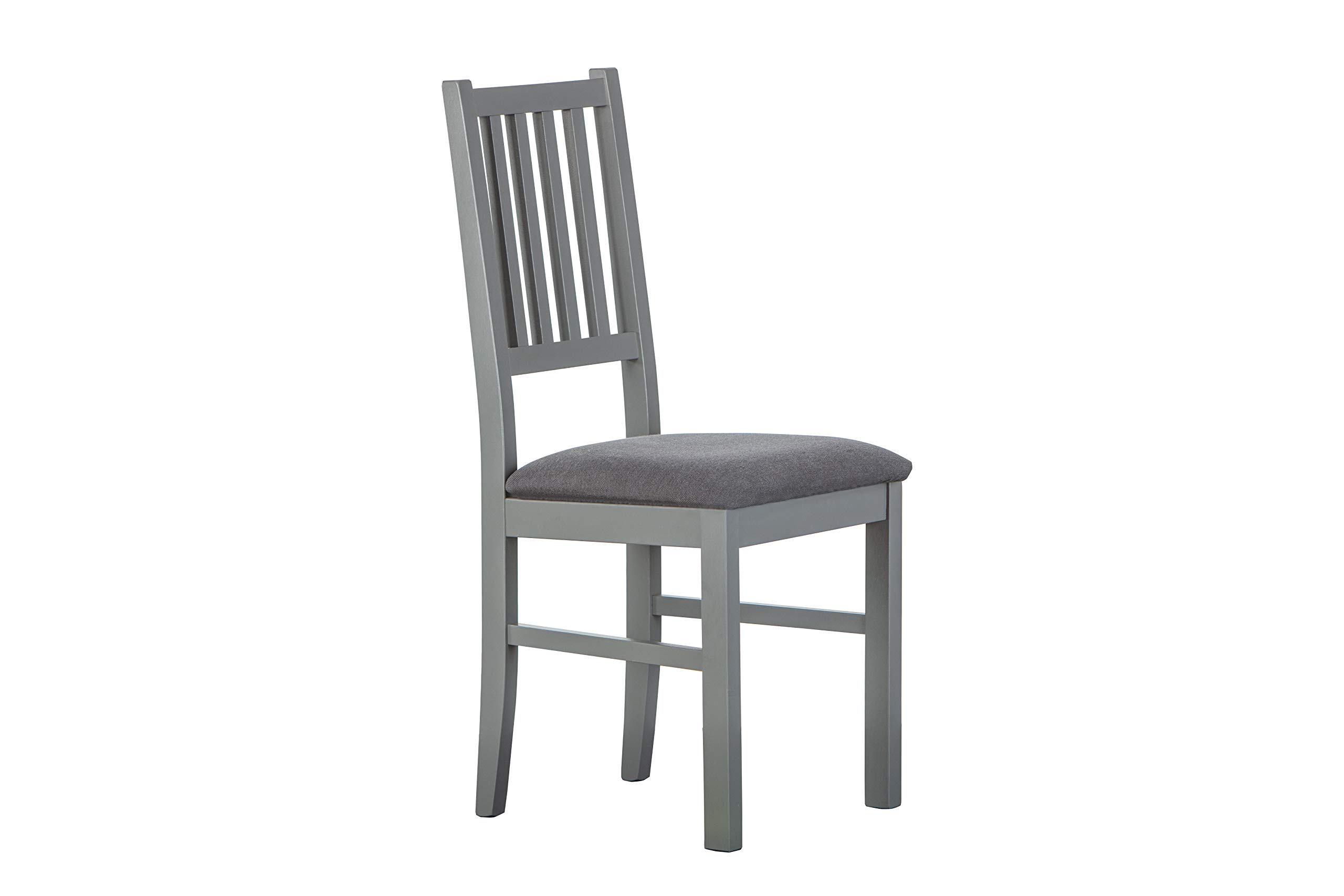 Inter LinkRobust Dining Room Chair - Country House Style - Set of 2 - Solid Pine Wood - Grey - Luzerna 7.1