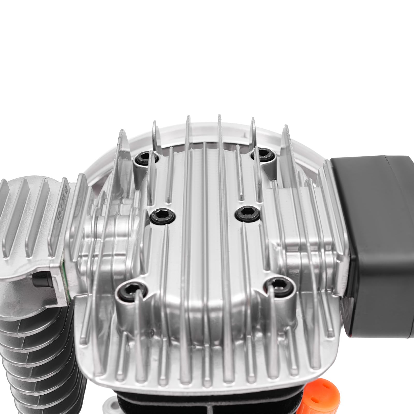 Compresor de aire agregado cabeza de la bomba, cabezal de compresor de aire 2 HP con 2 cilindros, 960 rpm, con polea, aspiración de aire teórica 170L/min, 10 bar
