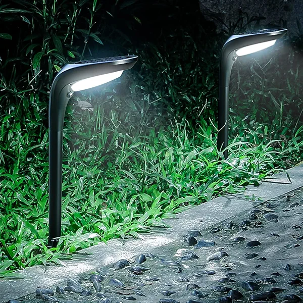 OSORD Solar Pathway Lights Outdoor 4 Pack - 150 LM High Bright Solar Lights Outdoor Waterproof IP65, Warm/Cool 2 Color Modes, Landscape Path Light for Walkway Driveway Garden Yard Patio