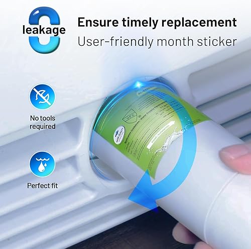 Miniatura 6 de AQUALINK 4396508 Filtro de agua para refrigerador, repuesto para EDR5RXD1, filtro EveryDrop 5, 4396510, 4392857, Kenmore 46-9010, 9085, LC400V,