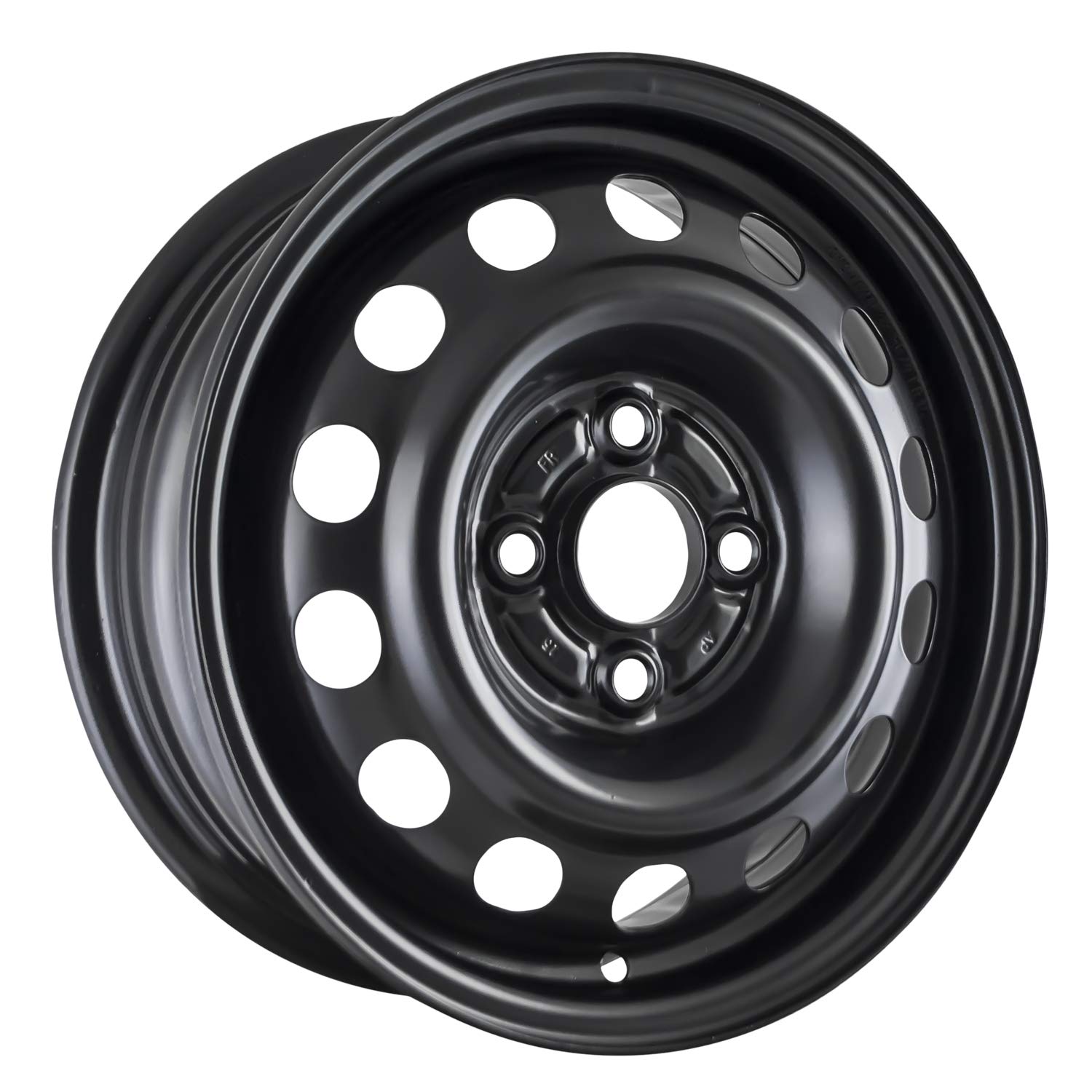 Multiple Manufactures STL63727U45 Black Wheel with Painted and Meets All Federal Motor Safety Standards (14 x 5. inches /4 x 100 mm, 0 mm Offset)