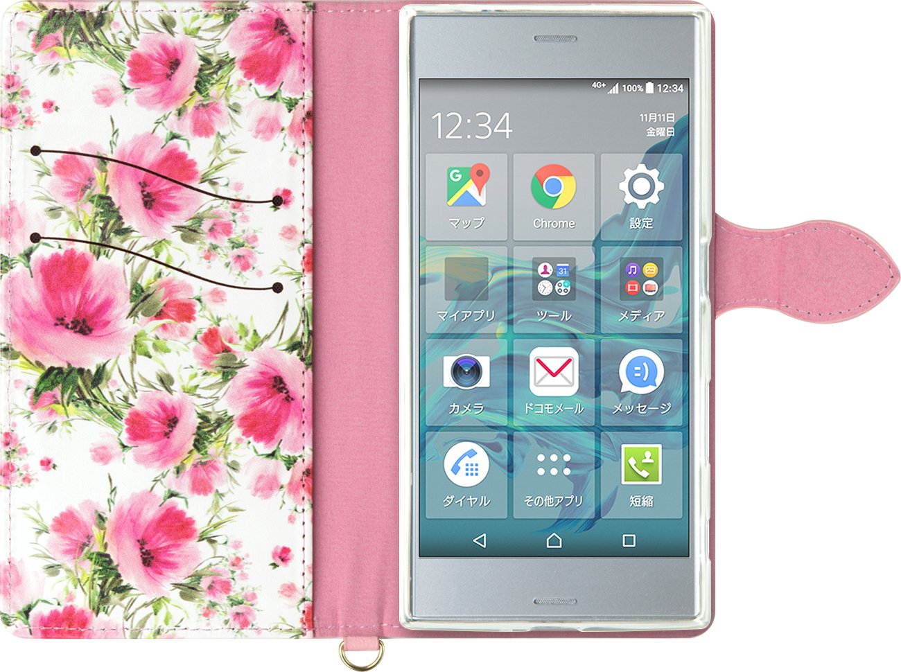 Amazon.co.jp: Natural Design FLEUR手帳型 5.2インチ対応 (XPERIA XZ