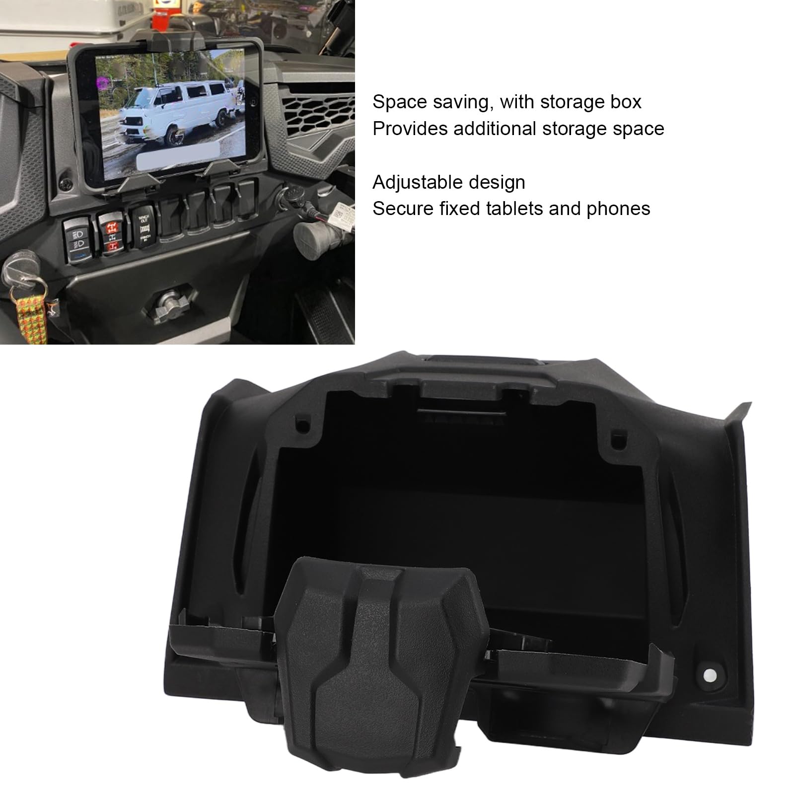 Urządzenie elektroniczne Uchwyt na telefon do tabletu ze schowkiem Trwały, regulowany uchwyt HDPE do XP 1000 XP 4 1000 XP Turbo ATV Akcesoria