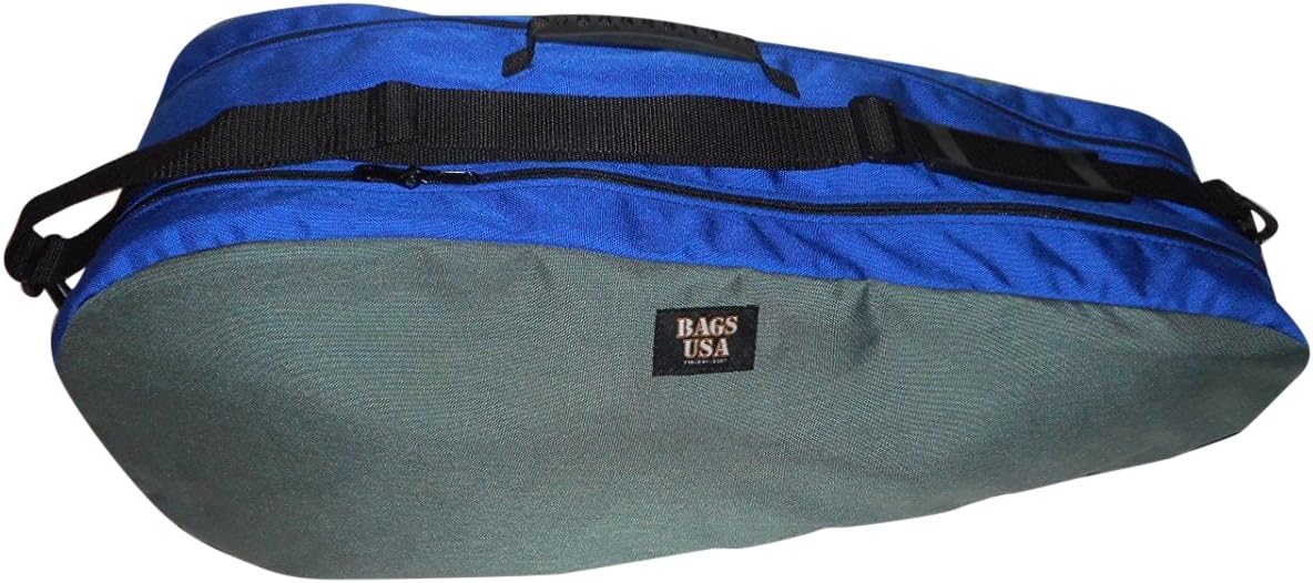 Tennis Racket With Shoe Compartment, Deluxe Model, Two Separate Compartment. Also Holds Racquetball Racket, Pickleball Paddles, Badminton Racquets. Made In USA.