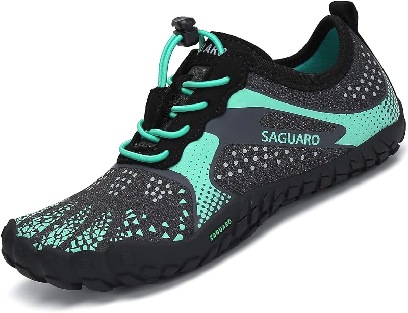 SAGUARO Niños Calzado Descalzos Zapatillas de Trail Niñas Transpirables Minimalistas Zapatillas de Deporte, 24-36 EU