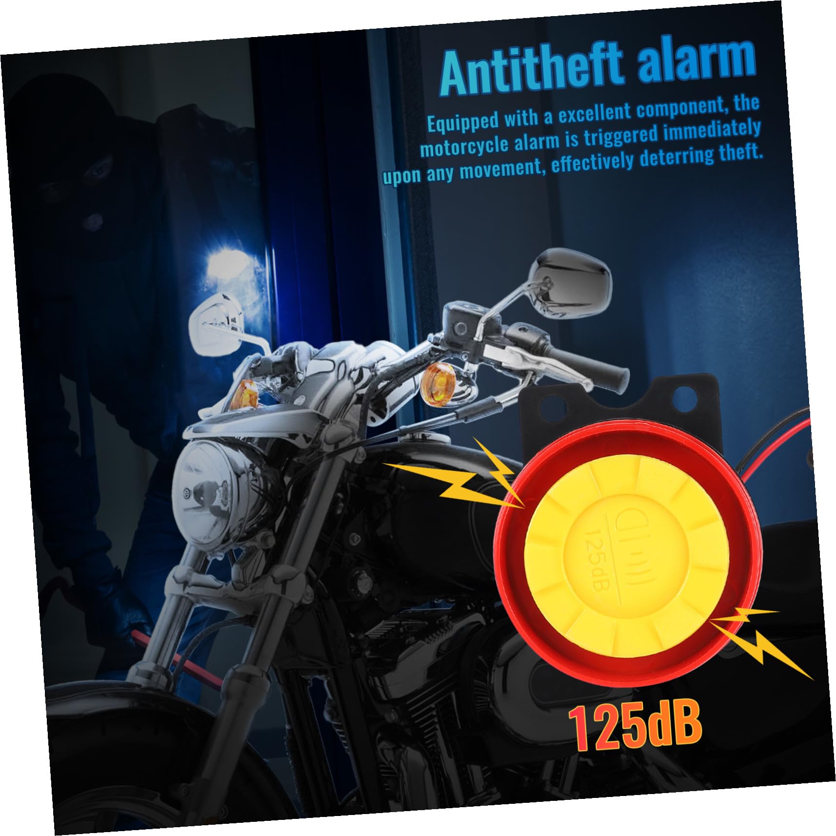 MAGICLULU Allarme Moto Antifurto con Avviamento Remoto e Localizzatore Veicolo Telecomando Accessori Scooter Protezione Sicurezza Veicoli