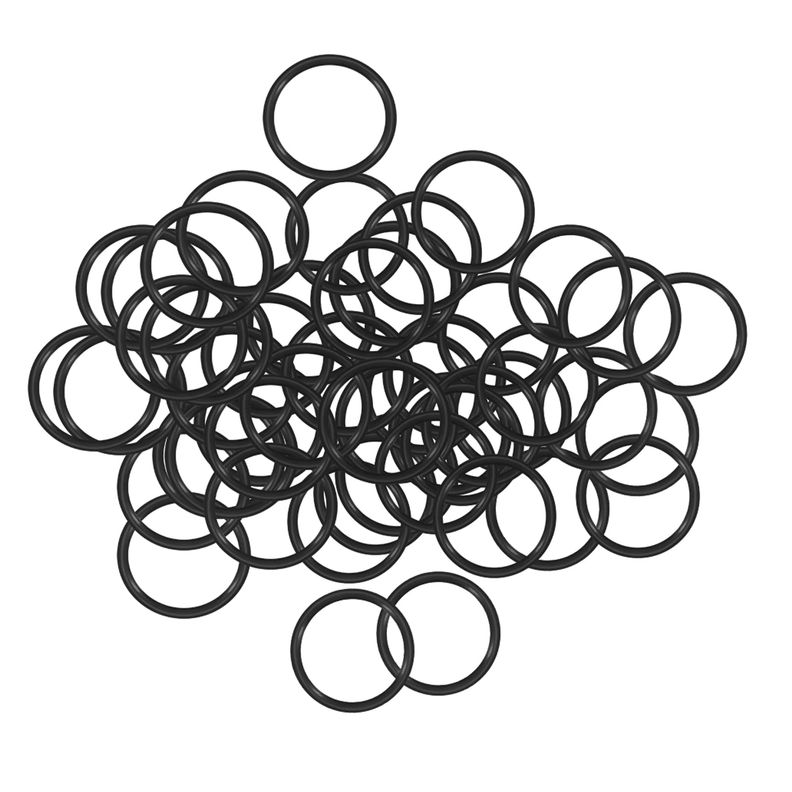 QUARKZMAN Nitrile Gomma O-Ring 8mm x 6mm x 1mm Guarnizioni di Tenuta Anelli Rubinetti Rotondo Guarnizione Rondella per Rubinetto Idraulica Riparazione Sigillatura Connessione, 50 Pezzi