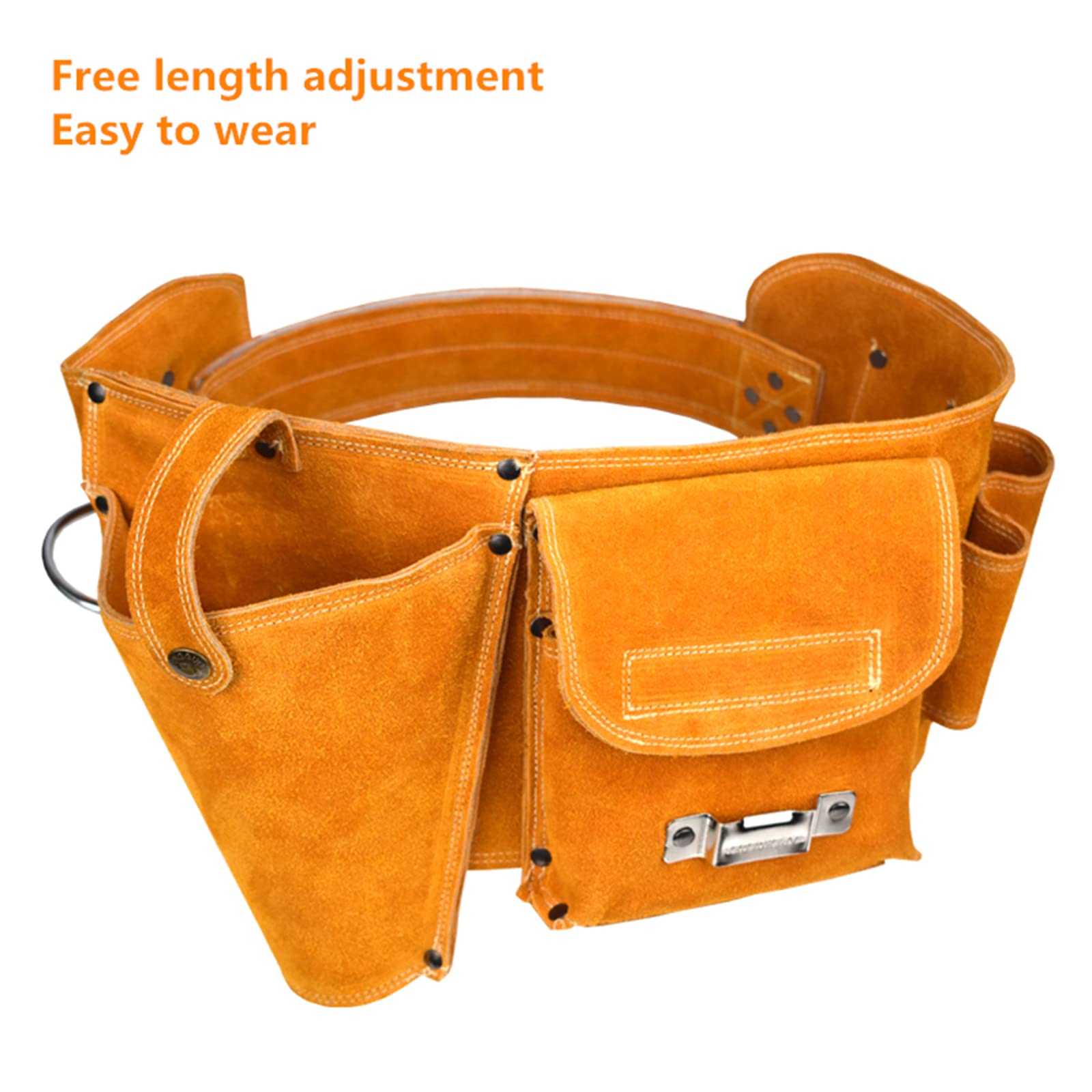 Multifunzione Kit Riparazione Per Strumenti Hardware Organizzatore Per Elettricisti Custodia in Pelle Mucca Per Lavoratori Pratico Contenitore Per Hardware in Pelle Mucca