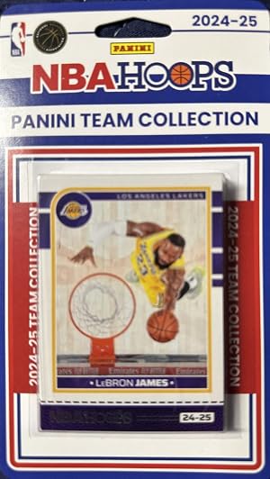 Los Angeles Lakers 2024 2025 Hoops Factory Sealed Team Set with LeBron James and Austin Reaves plus Rookie Cards of Bronny James and Dalton Knecht