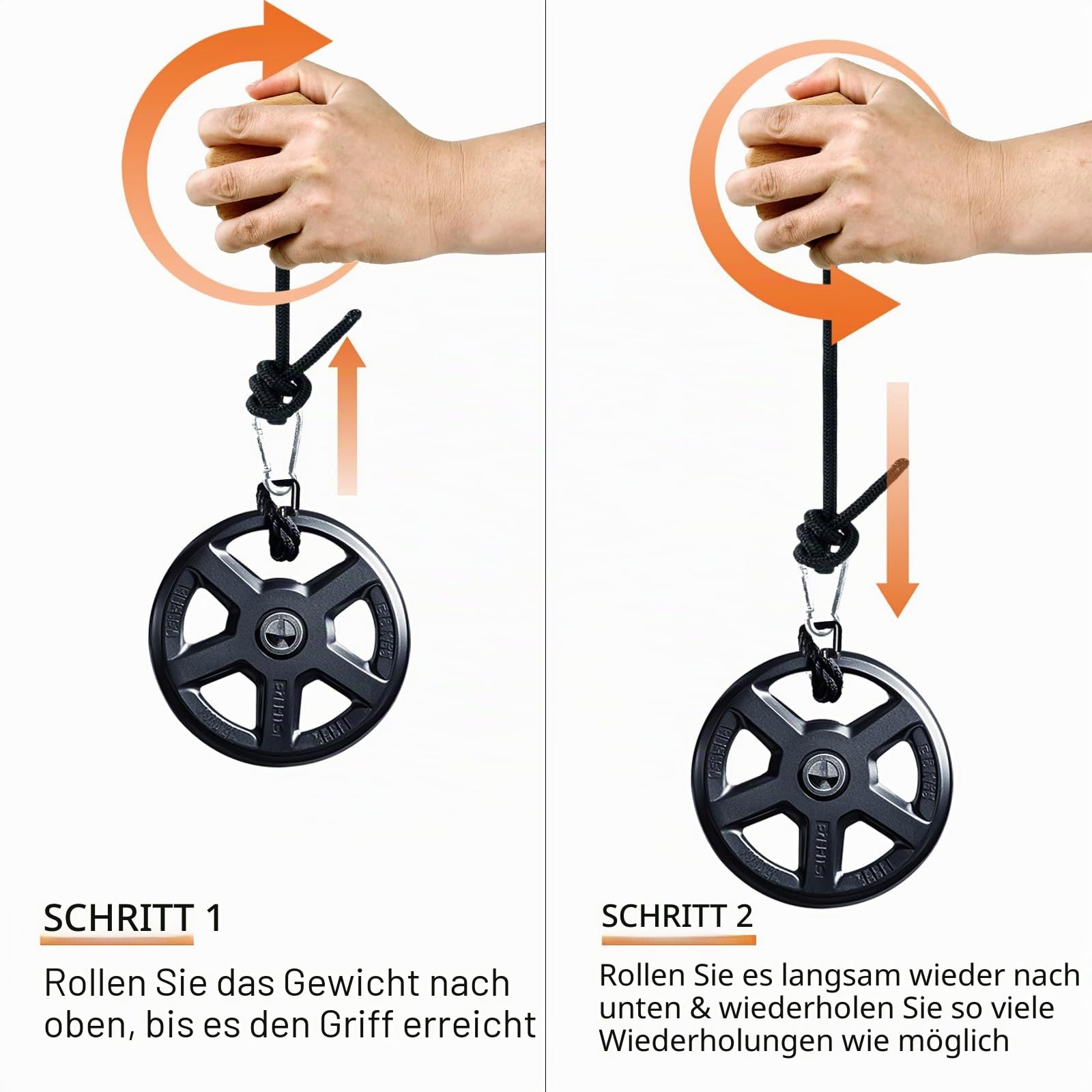 Handgelenk- und Unterarmtrainer aus Holz, Griffkrafttrainer, Arm-Blaster, Krafttrainer für Finger und Handgelenk.