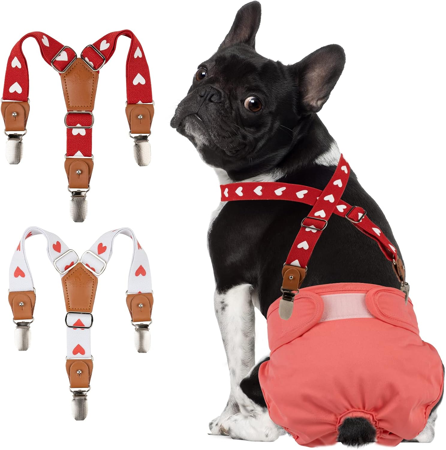 Pet Soft Dog Suspenders 2 Pieces Female Dog Diaper
