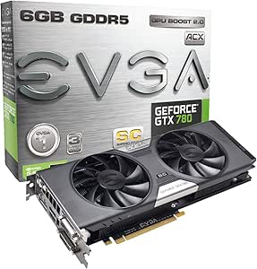 EVGA GeForce GTX 780 6GB SC with ACX Cooler 6GB GDDR5 384-Bit SLI Ready Graphics Card 06G-P4-3787-KR
