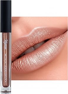 Mynena Lápiz labial metálico bronce nude de l...