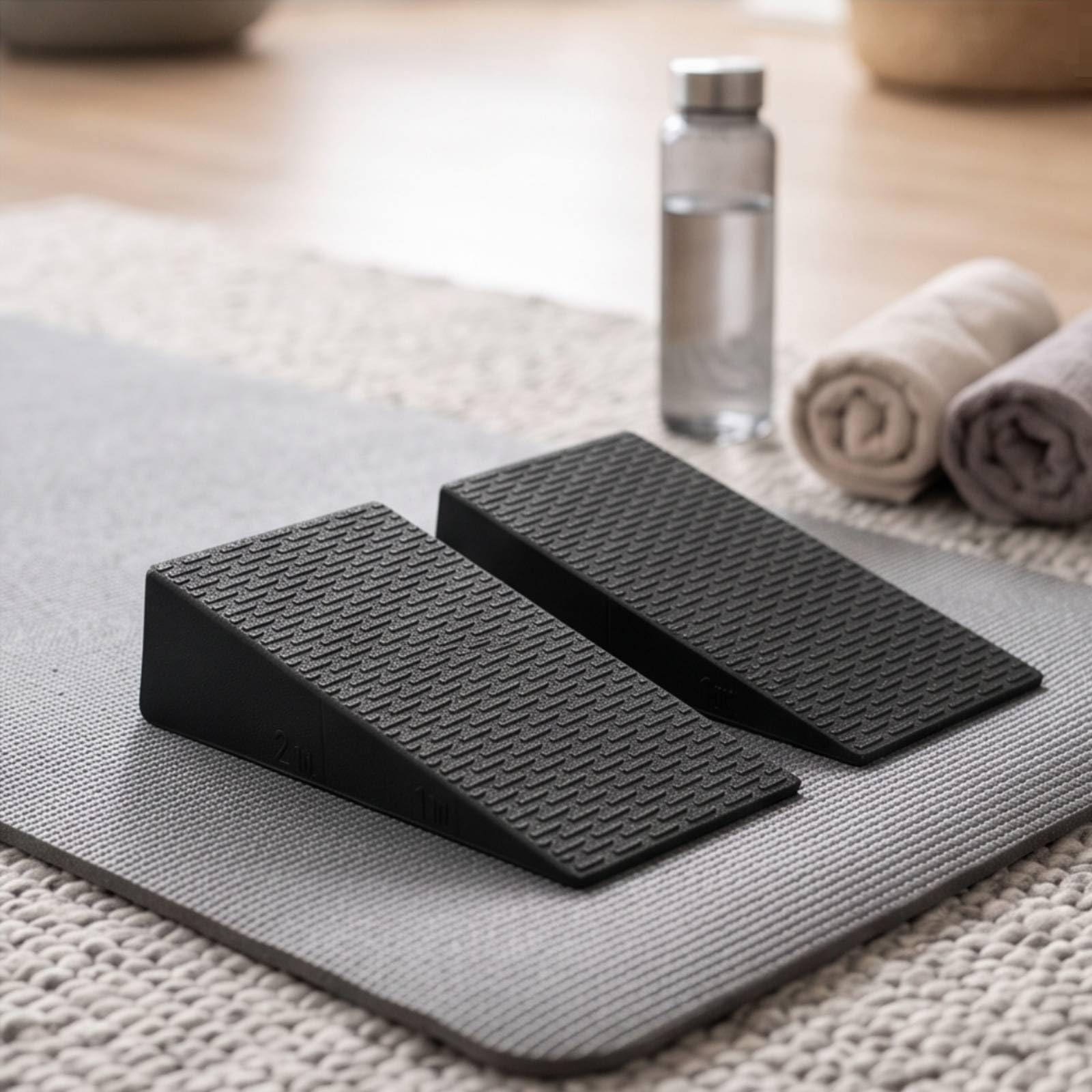 Fitness Stretching Board Tavola Inclinata Palestra Pedana Angolata Cuneo Squat Antiscivolo Calf Stretcher Leggera per Riscaldamento Gambe Potenziamento Lower
