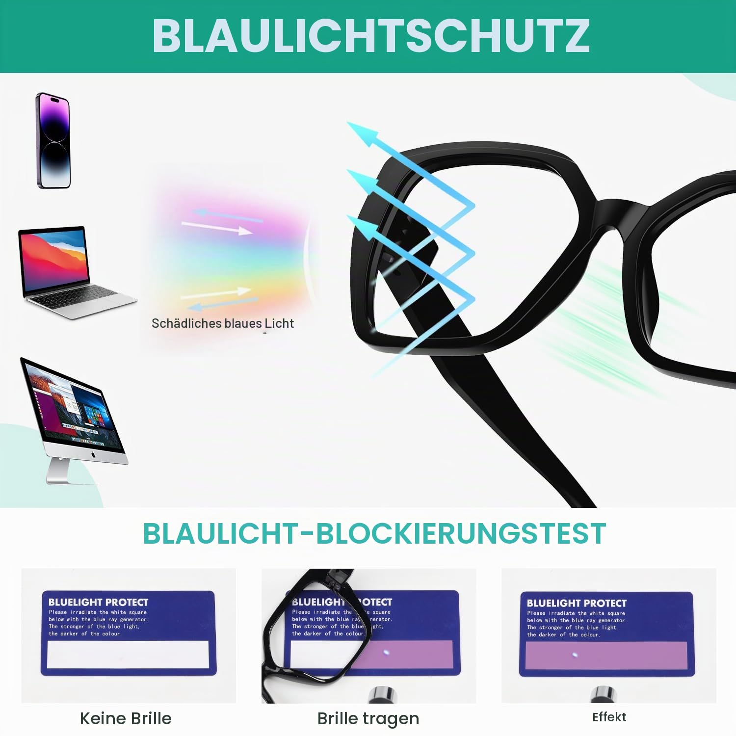 Eyekepper Blaulichtfilter-Lesebrille ohne Metall, schraubenlos mit Feder-Scharnieren Übergröße Cat-Eye 6er-Pack Computer-Lesebrillen für Damen