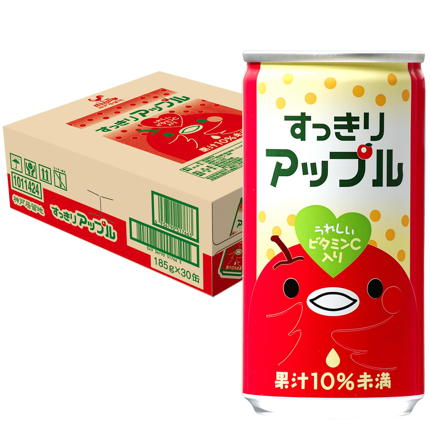 Amazon.co.jp: 神戸居留地 すっきりアップル 185g×30本 [ リンゴ