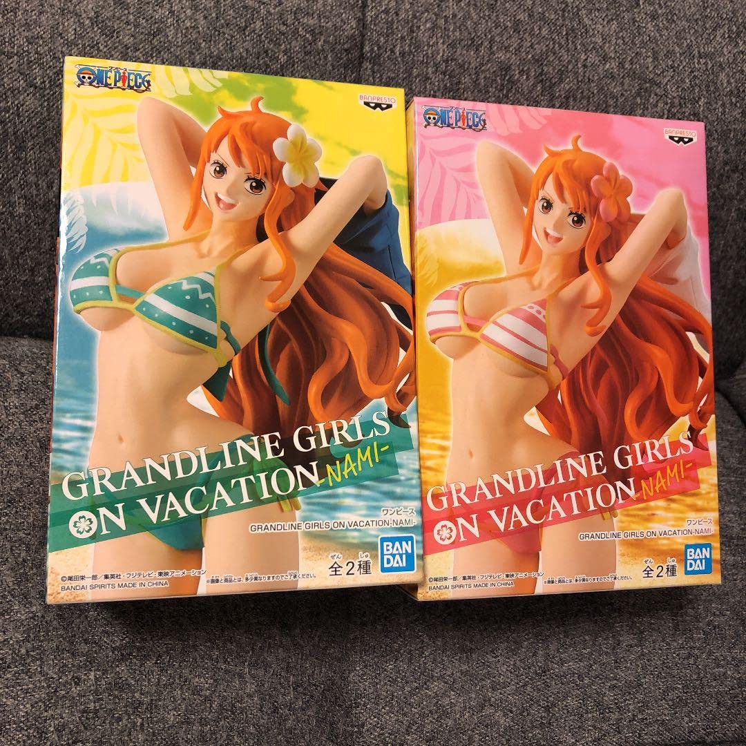 Banpresto One Piece GRANDLINE GIRLS ON VACATION NAMI PVC Figure Figurine 20cm 2set