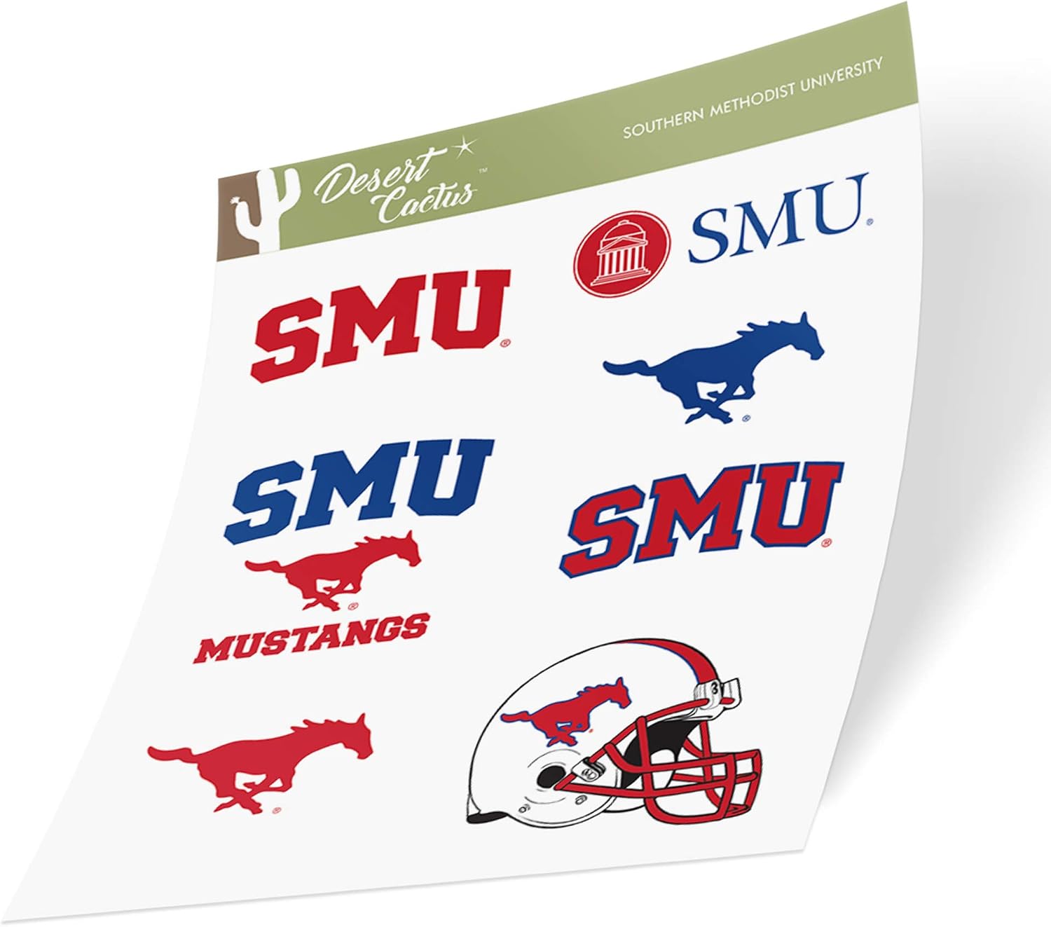Methodist Sticker Official Licensed College Laptop Decal Southern Methodist University 4 ...