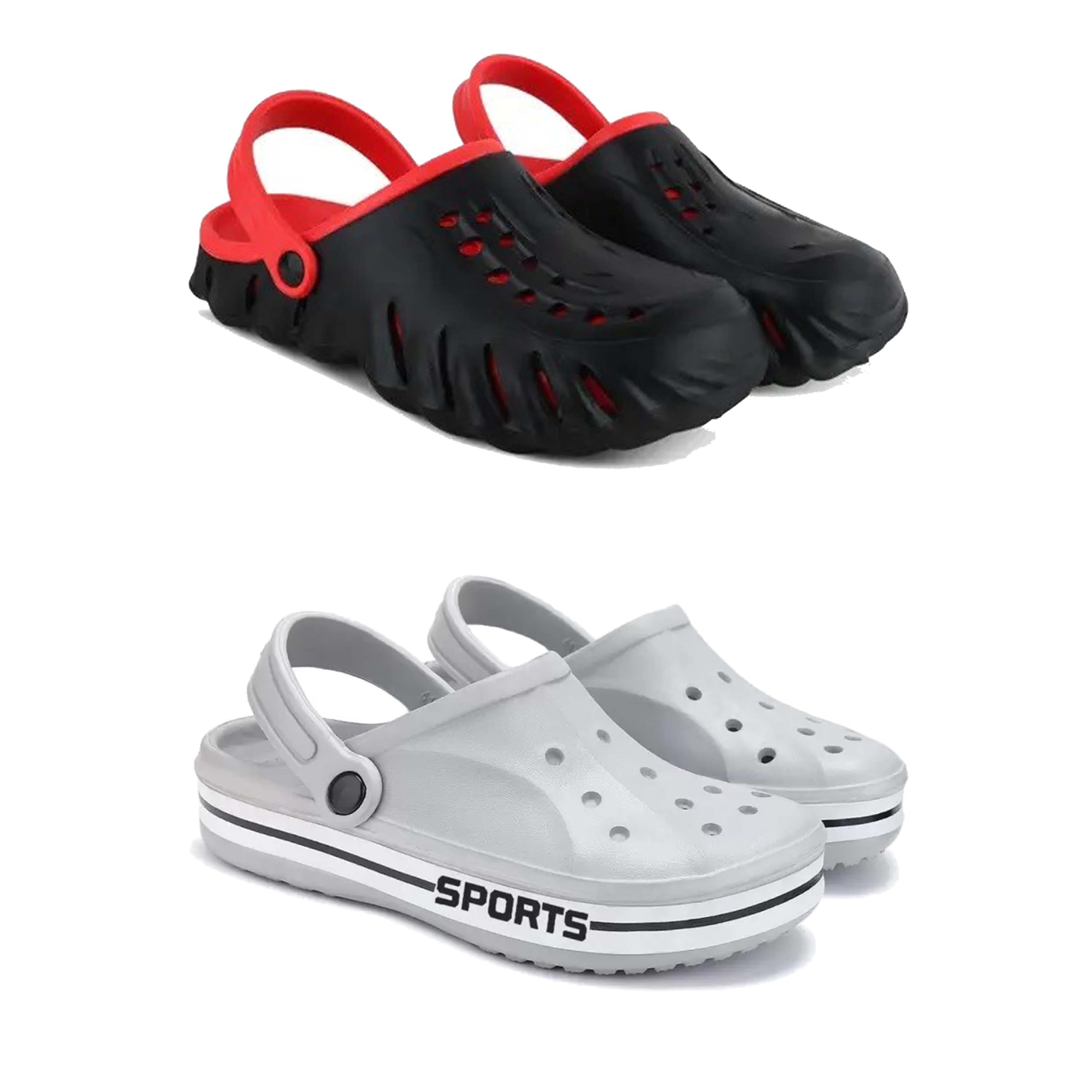 Men's Sandals Clogs| Lightweight Wear| Stylish & Easy to Wear For Men's PCV-SAN-(2-COMBO)-3148-3067