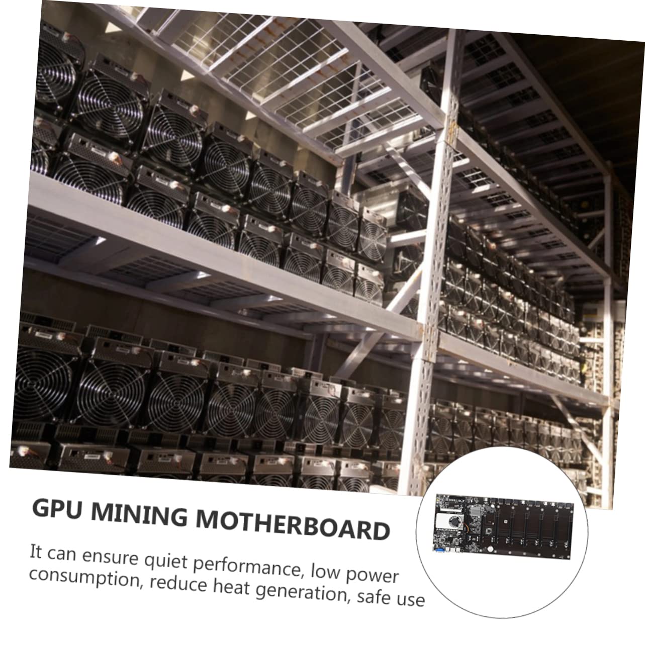 Scheda Madre Per Macchine Da Mining Con Supporto Cpu e Slot Gpu Prestazioni Elevate e Consumo Energetico Ridotto