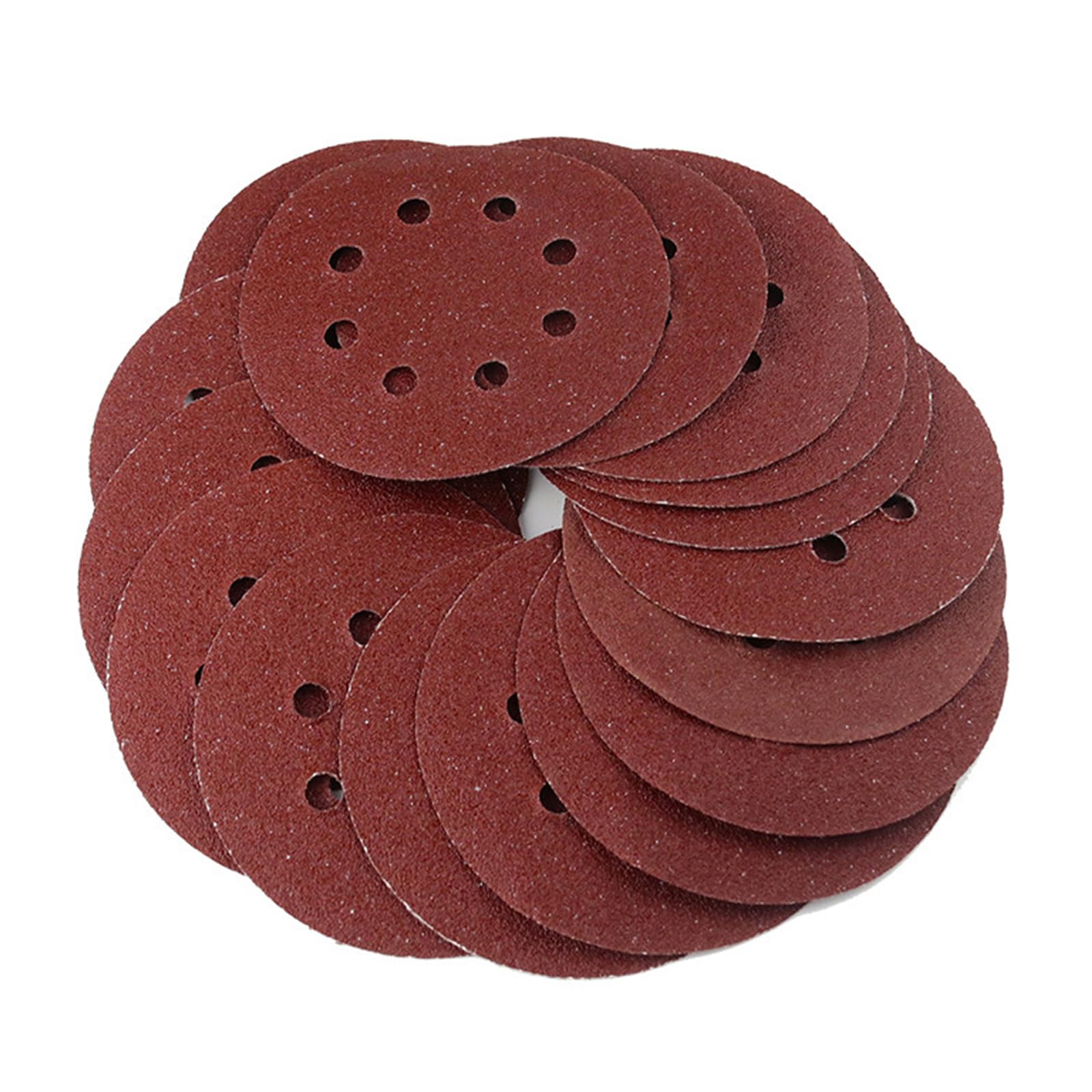 Buxuaaaa 100Pcs 5Inch Sanding Discs Pad Sandpapers For Drill Grinders Rotary Tool Sanding Discs For Woodworking Metalworking