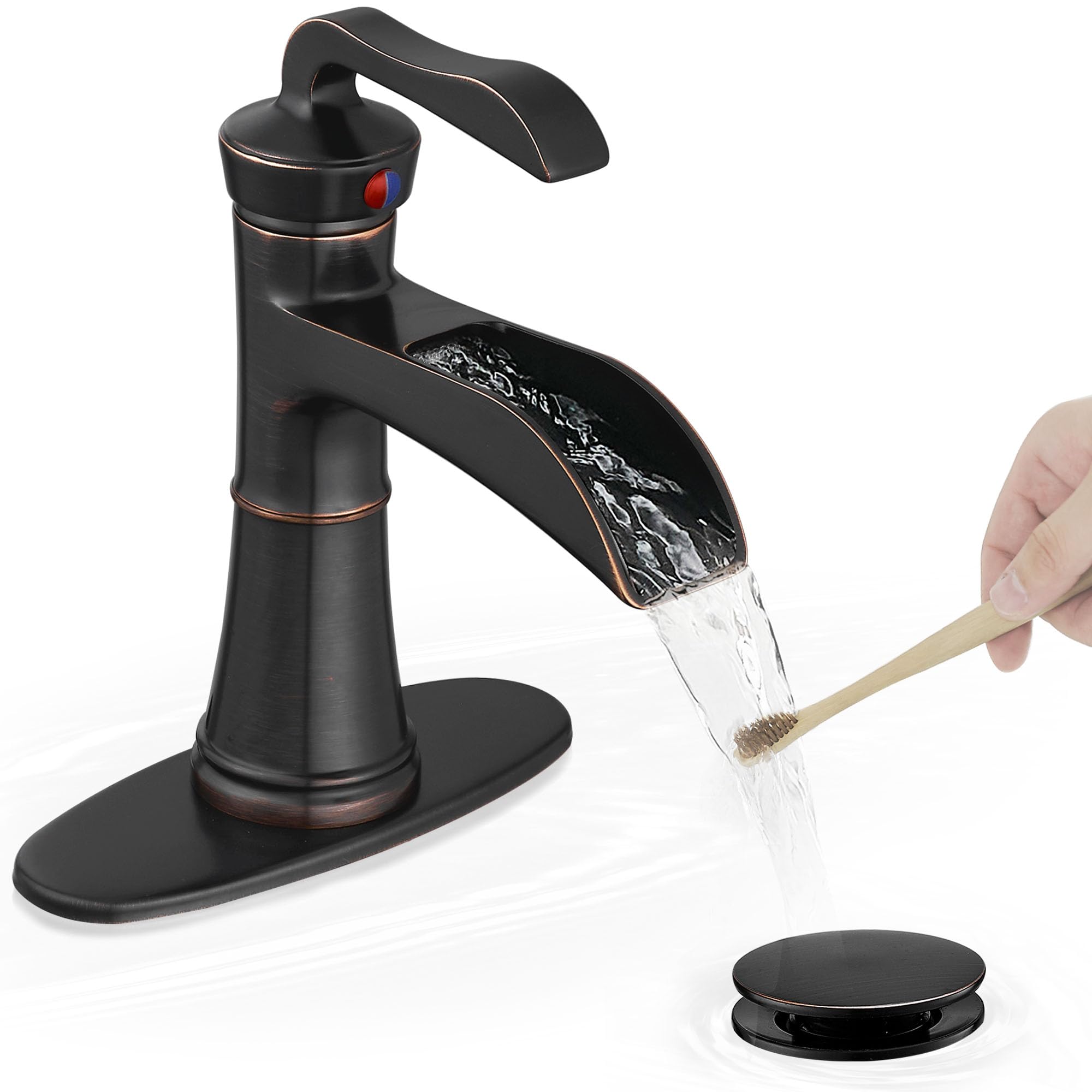 HEYMYTAP Oil Rubbed Bronze Waterfall Faucet