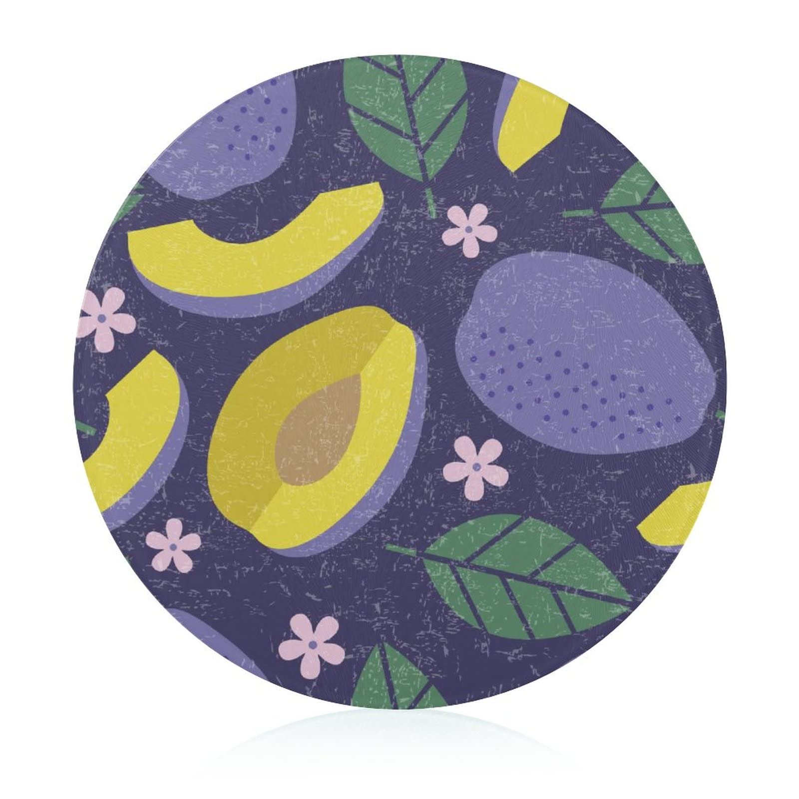 Planche à découper en verre violet anti-odeur et résistante à la chaleur pour cuisine