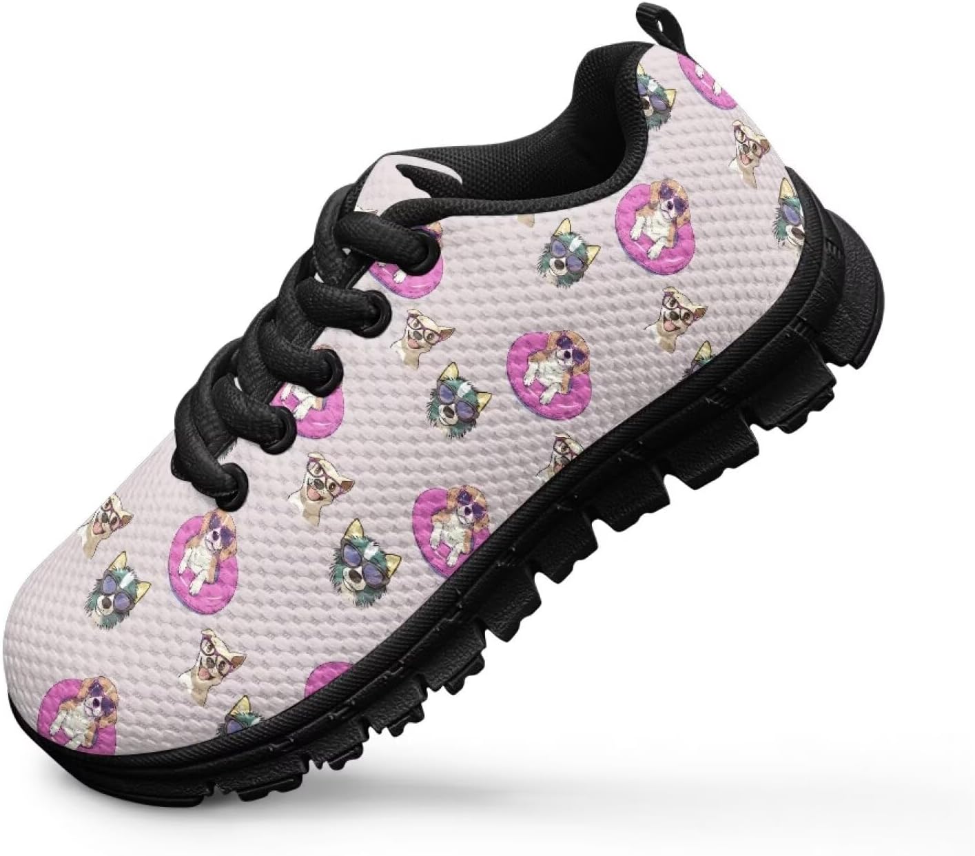Boys Girls Mesh Tennis Shoe Non Slip Sports Running Sneakers Animal Print Sneakers Comfortable Casual Shoes US 11-5