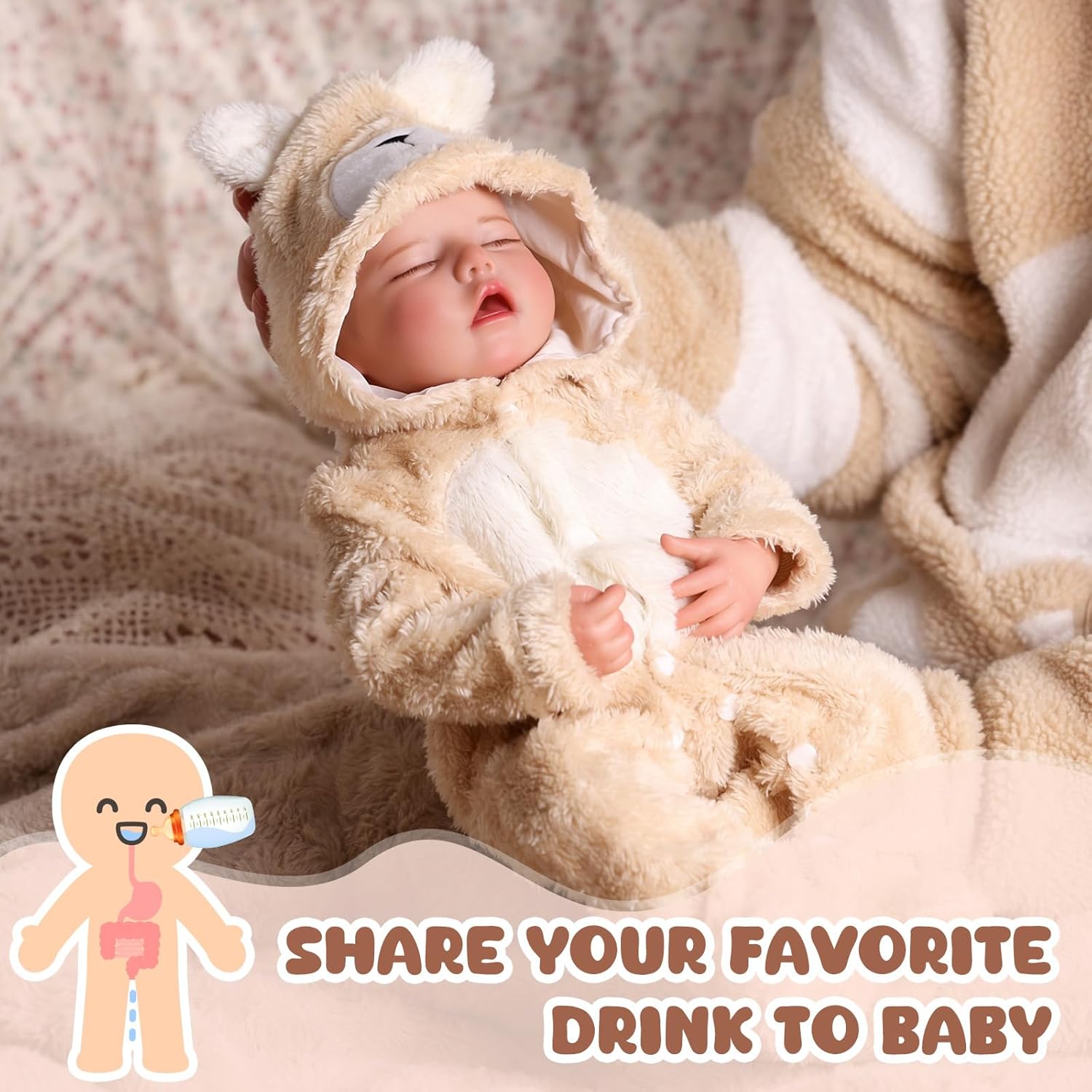 BABESIDE 2PCS Lifelike Reborn Baby Dolls - Realistic Newborn Baby Dolls