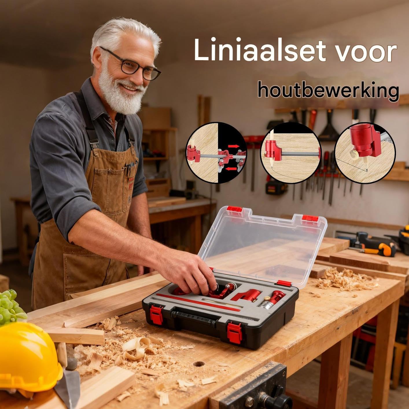 Lineal Für Holzbearbeitung Multifunktionales Holzhandwerk | Gerade Und Anreißlineal Für Tischlerei Für Renovierungsarbeiten Bauarbeiten Schrankbau Für Professionelle Einsteiger Und