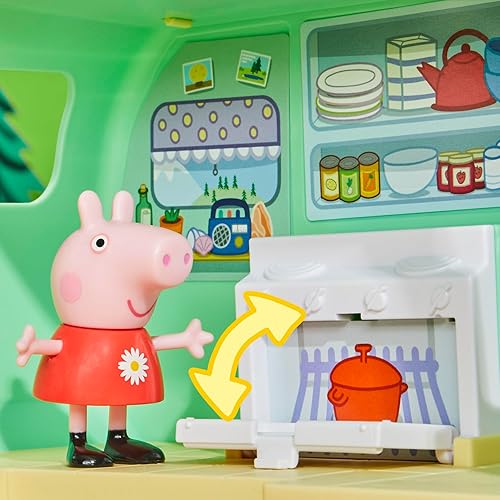 Miniatura 10 de PEPPA PIG Juego de caravana con 3 figuras y 6 accesorios, juguetes preescolares para niñas y niños de 3 años en adelante