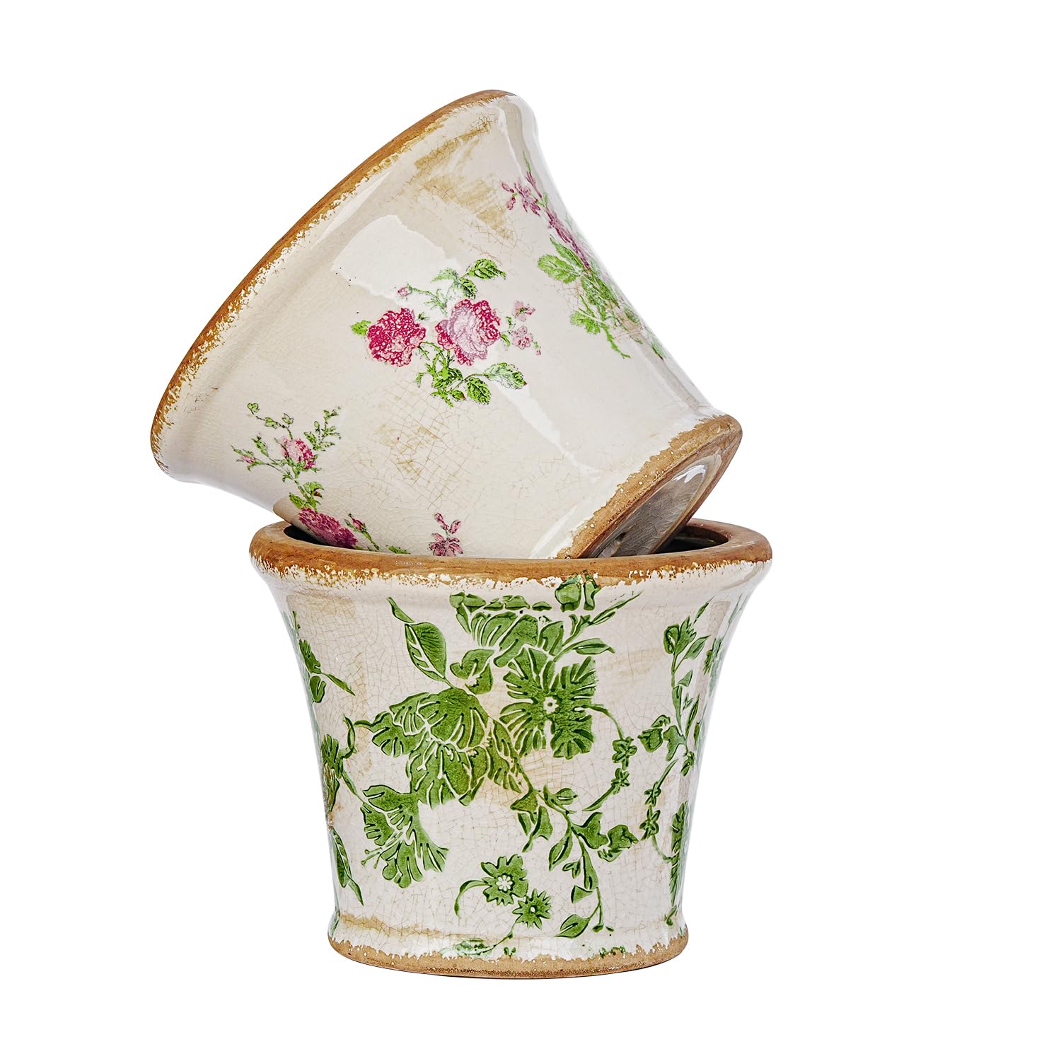 Sungmor Set of 2 Vintage Ceramic Pots