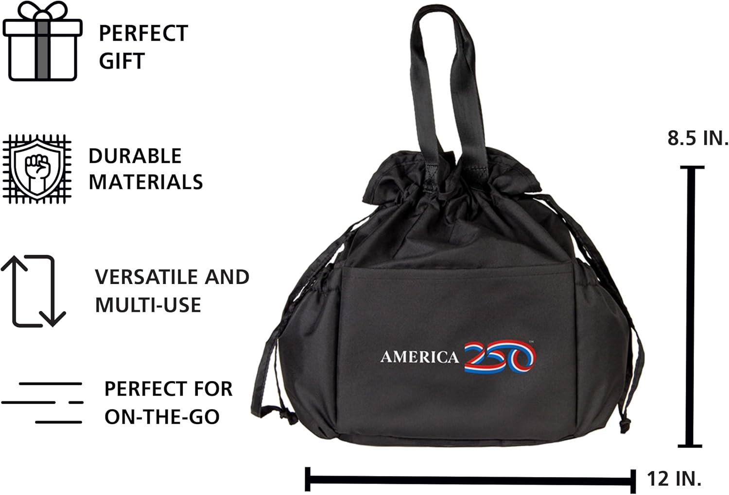 Drawstring Lunch Cooler - Eco-Friendly Recycled Material | Portable | A250 Design
