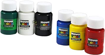 Nova Color NC-188 Kumaş Boyası 6'lı Takım